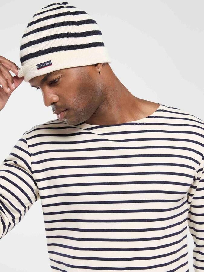 Armor-lux Trui Strepen Off White - Foto 4