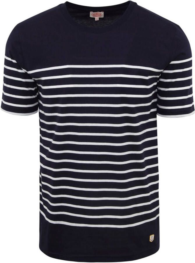 Armor-Lux Etel T-Shirt Strepen Navy Blauw Heren