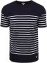 Armor-Lux Etel T-Shirt Strepen Navy Blauw Heren - Thumbnail 1
