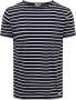 Armor-Lux Hoëdic T-Shirt Strepen Navy Blauw Heren - Thumbnail 1