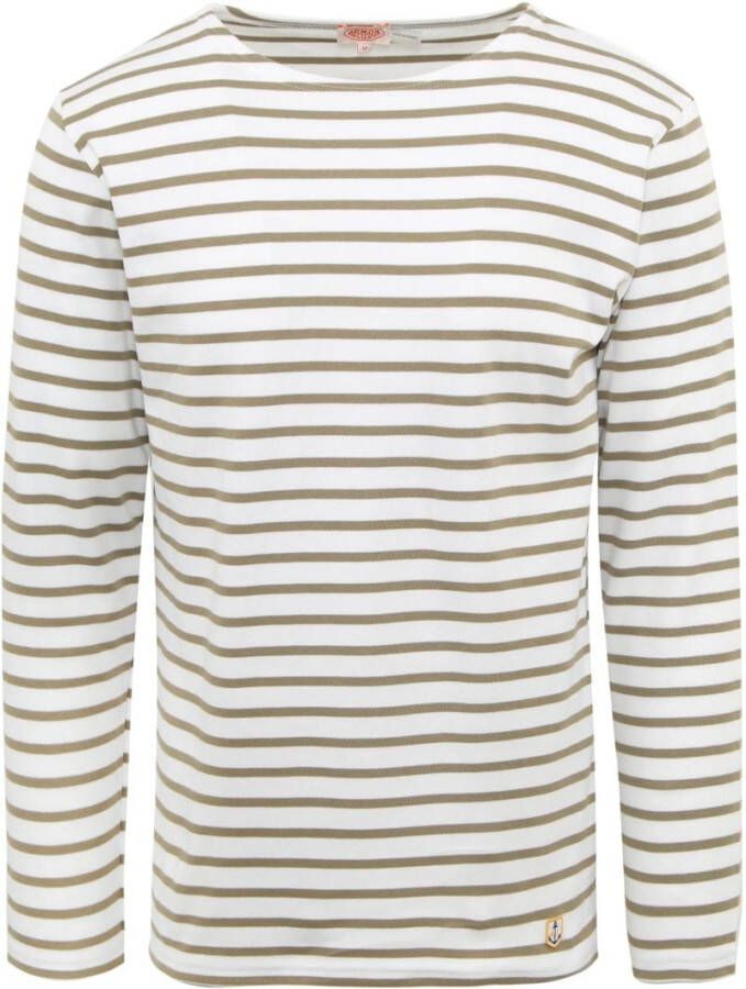 Armor Lux Sweater Houat Trui Strepen Groen