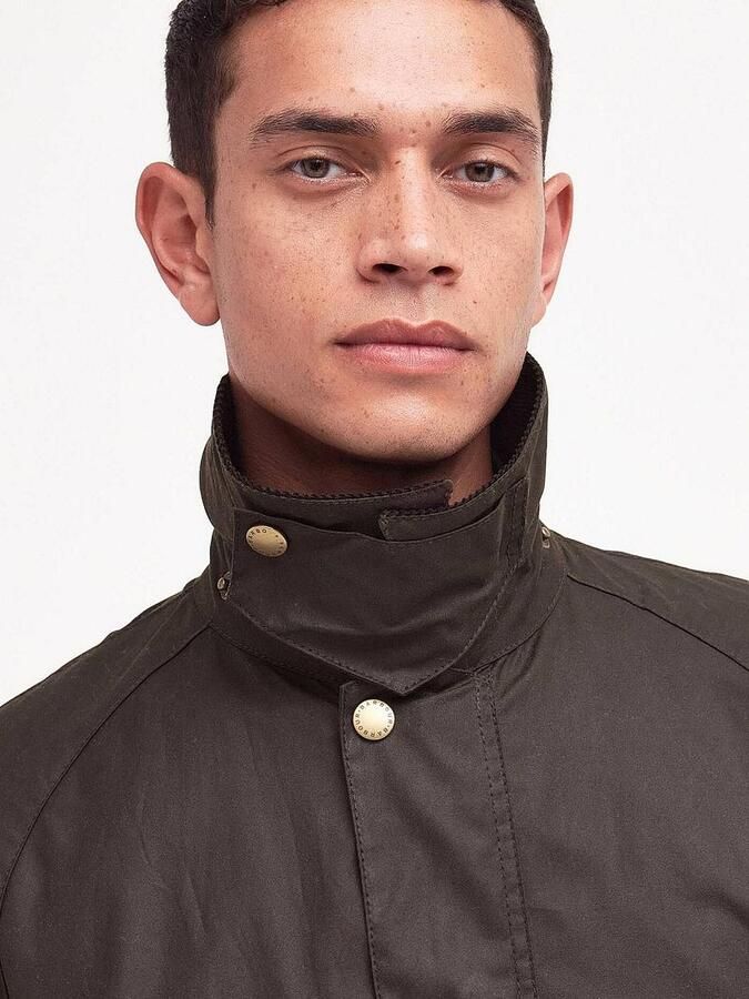 Barbour Groene Katoenen Field Jacket met Ritssluiting en Knoopsluiting Green Heren - Foto 6