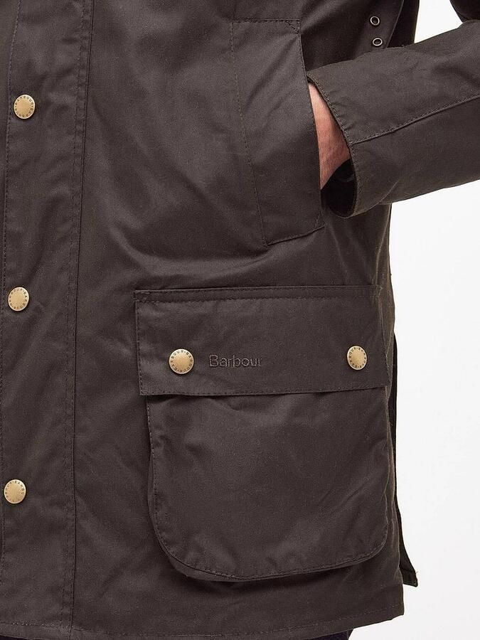 Barbour Groene Katoenen Field Jacket met Ritssluiting en Knoopsluiting Green Heren - Foto 7