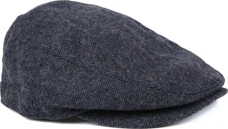 Barbour Platte pet in gemêleerde look met wol model 'Barlow'