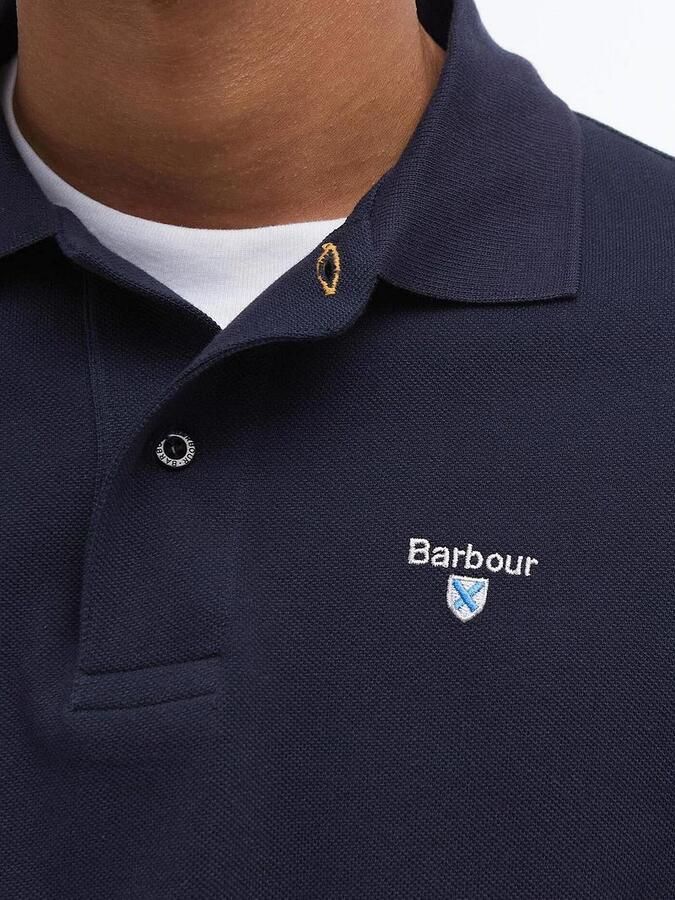 Barbour Sportief katoenen poloshirt met geborduurd logo Blue Heren - Foto 2