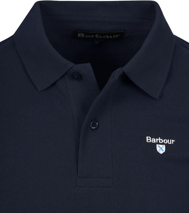 Barbour Sportief katoenen poloshirt met geborduurd logo Blue Heren - Foto 3