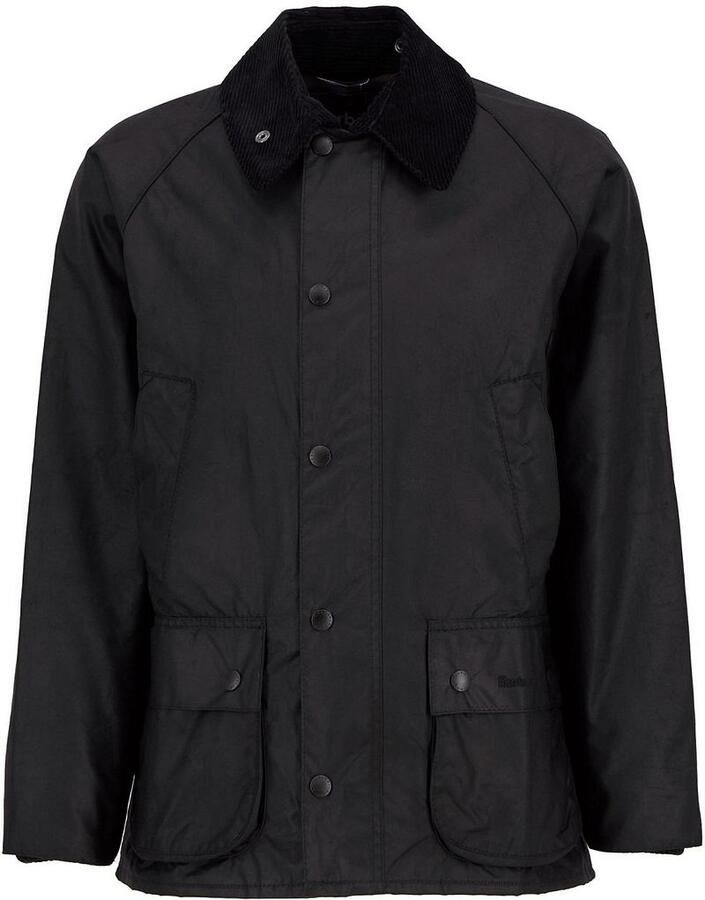 Barbour Zwarte Bedale Katoenen Waxjas Black Heren