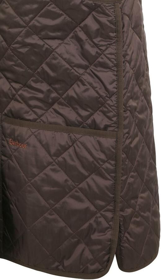 Barbour Rustieke Katoenen Vest Rits Brown Heren - Foto 3