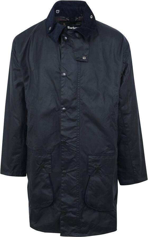 Barbour Trainingsjack Border Wax Jas Blauw - Foto 5