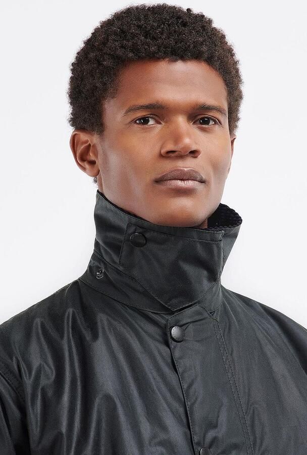 Barbour Trainingsjack Border Wax Jas Blauw - Foto 2