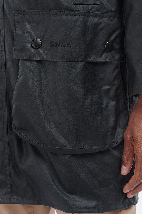 Barbour Trainingsjack Border Wax Jas Blauw - Foto 3