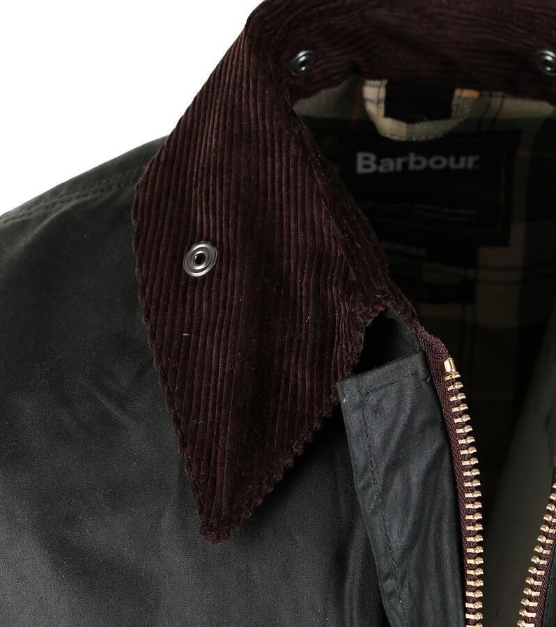 Barbour Trainingsjack Border Wax Jas Groen