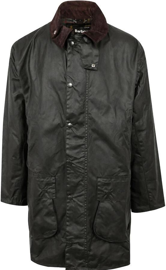 Barbour Trainingsjack Border Wax Jas Groen