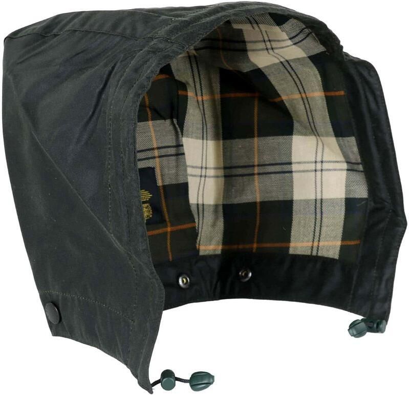 Barbour Donkergroene waxkatoenen hoed Green Heren