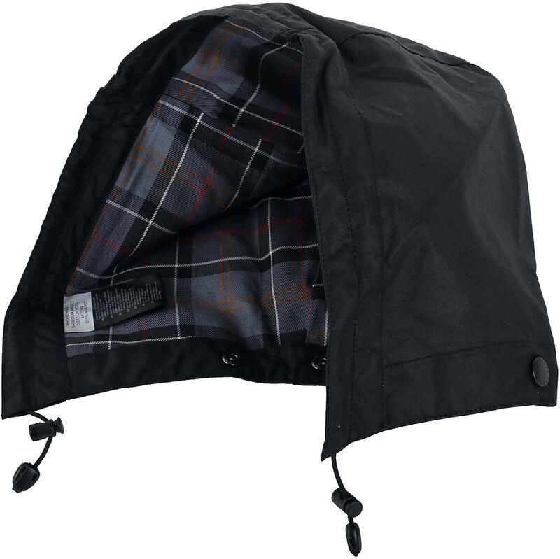 Barbour Gewaxte Katoenen Capuchon in Zwart Black Heren