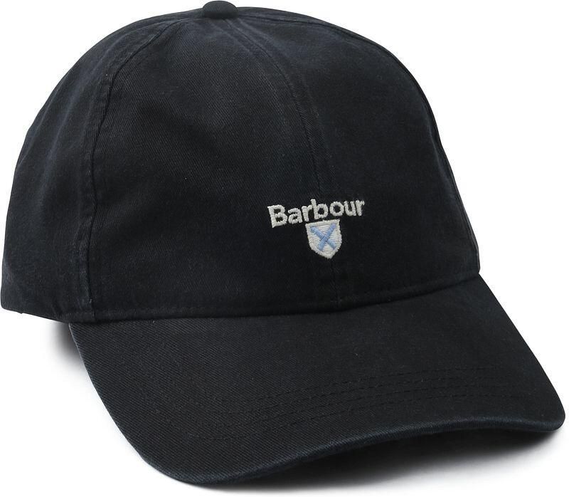 Barbour Stijlvolle Zwarte Pet met Logo Borduursel Zwart Unisex