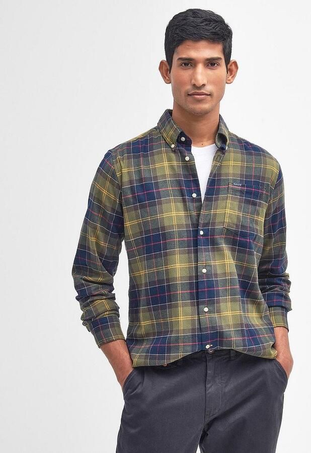 Barbour Groene Fortrose Getailleerde Overhemd Groen Heren