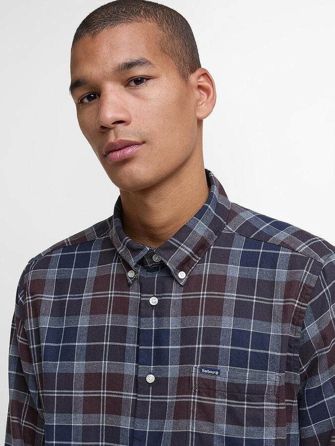 Barbour Fortrose Overhemd Tartan Navy Bruin - Foto 3