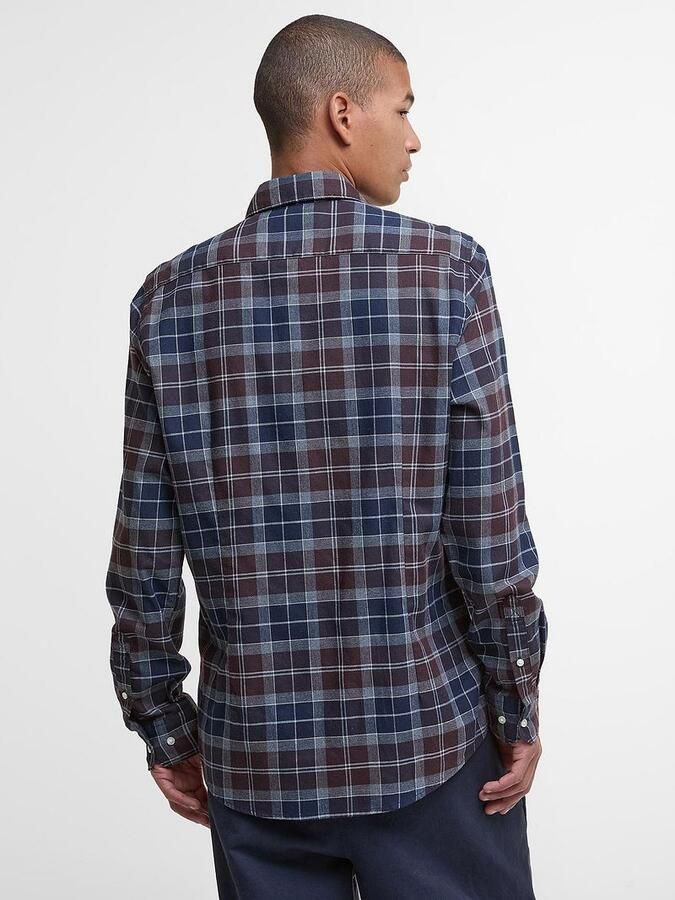 Barbour Fortrose Overhemd Tartan Navy Bruin - Foto 4