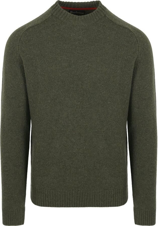 Barbour Sweater Grangetown Trui Wol Olijfgroen - Foto 3