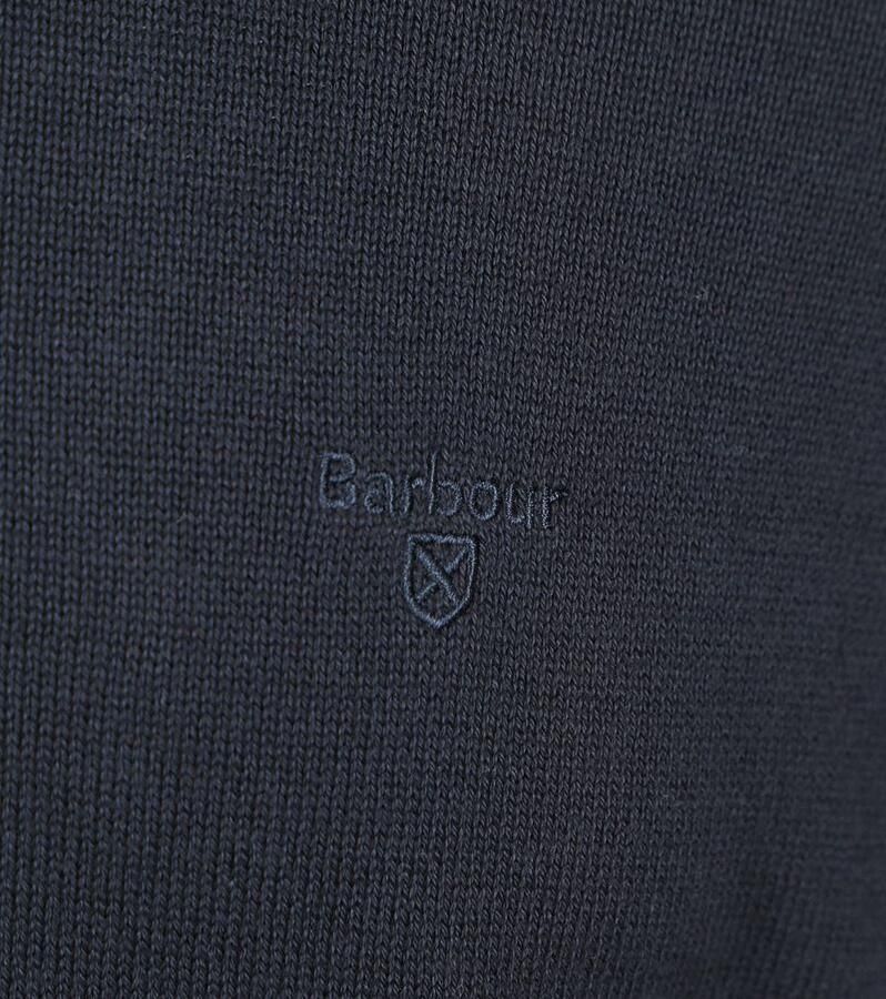 Barbour Klassieke Tartan Half Zip Katoenen Laag Blue Dames - Foto 2