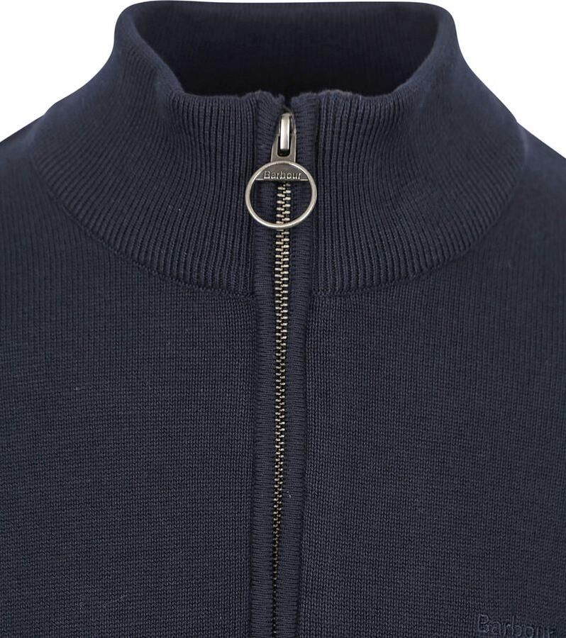 Barbour Klassieke Tartan Half Zip Katoenen Laag Blue - Foto 2