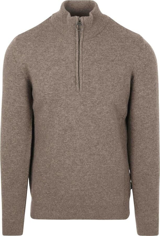 Barbour Holden Half Zip Top Brown Heren