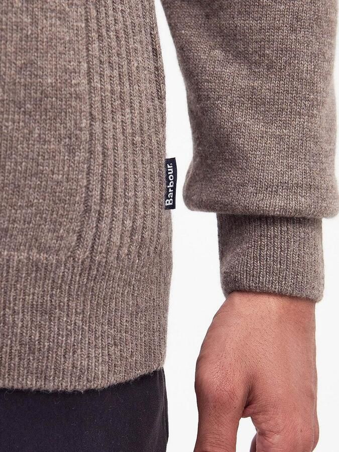 Barbour Holden Half Zip Top Brown Heren - Foto 4