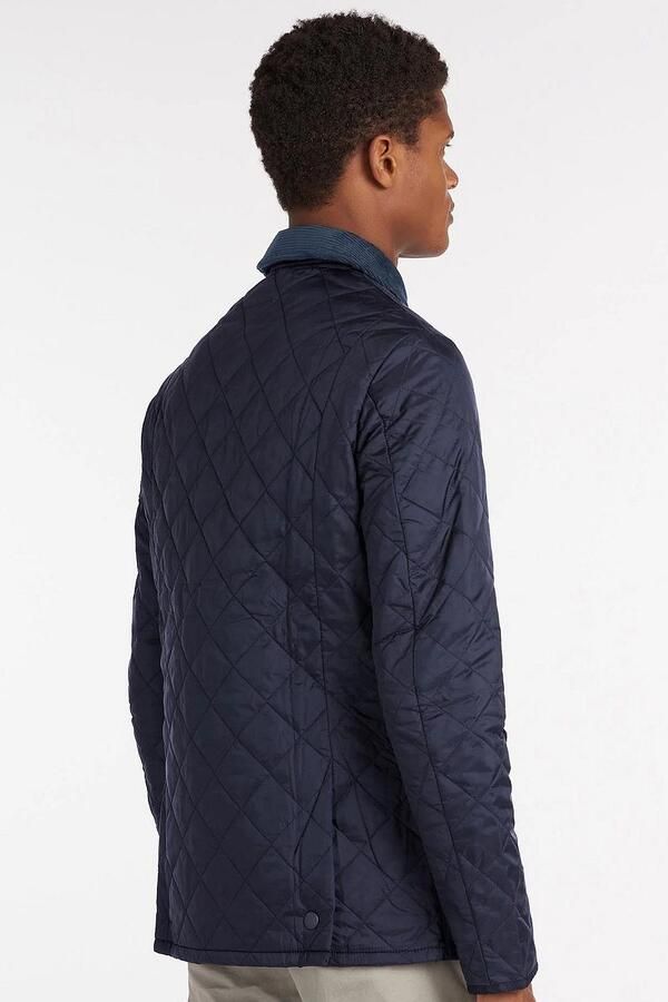 Barbour Moderne gewatteerde jas met geribbelde kraag en drukknoopsluiting Blauw Heren - Foto 6