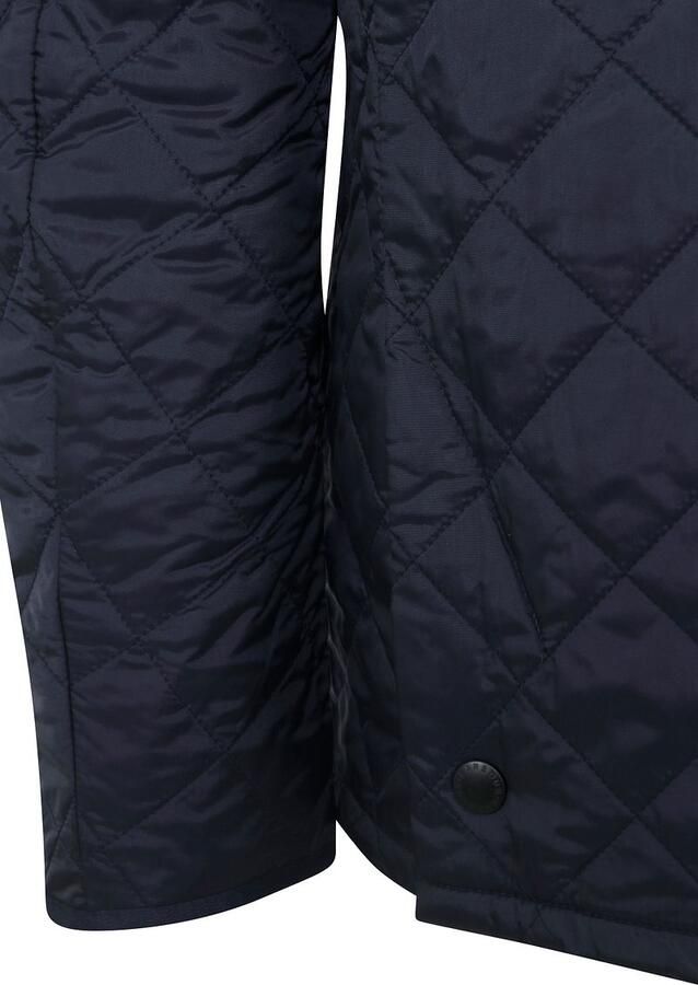 Barbour Moderne gewatteerde jas met geribbelde kraag en drukknoopsluiting Blauw Heren - Foto 4