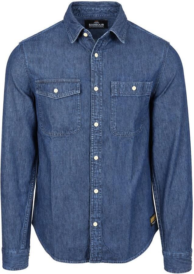 Barbour International Dufton Overhemd Chambray Indigo