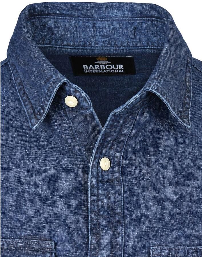 Barbour International Dufton Overhemd Chambray Indigo - Foto 2