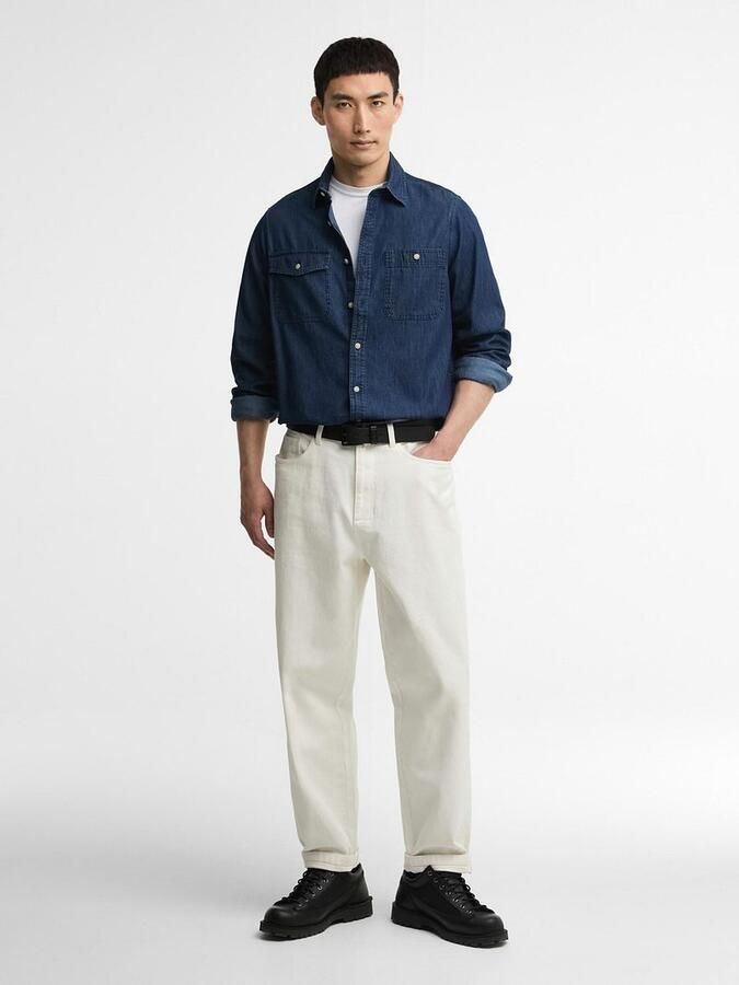Barbour International Dufton Overhemd Chambray Indigo - Foto 5