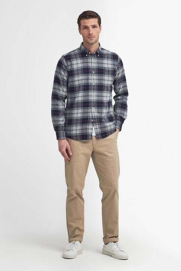 Barbour Kyeloch Overhemd Ruit Blauw Grijs - Foto 3