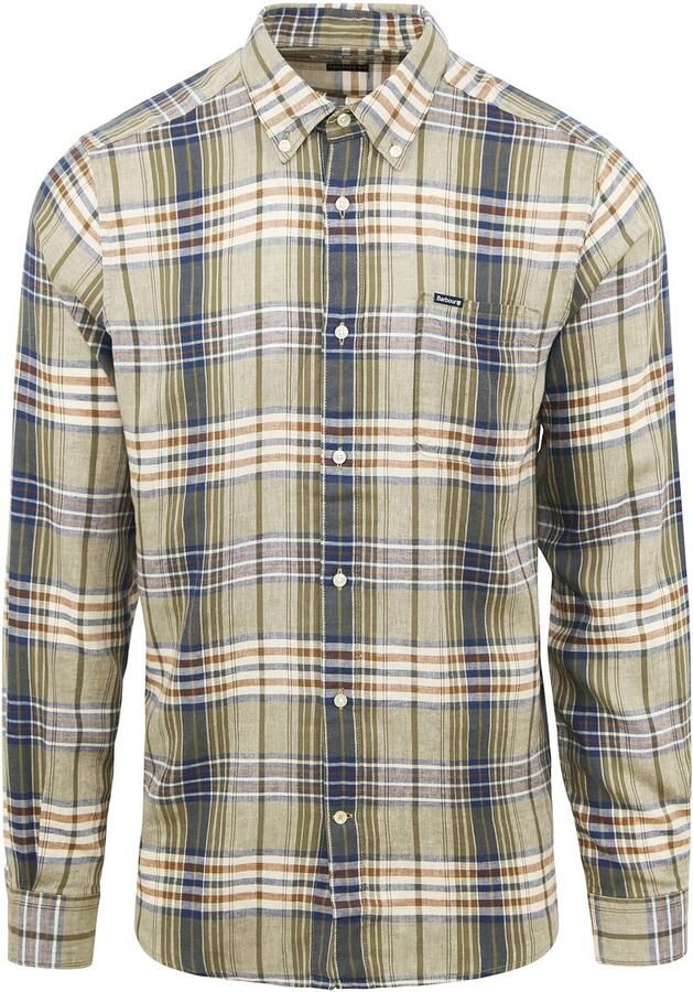 Barbour Groen Geruite Overhemd Groen Heren