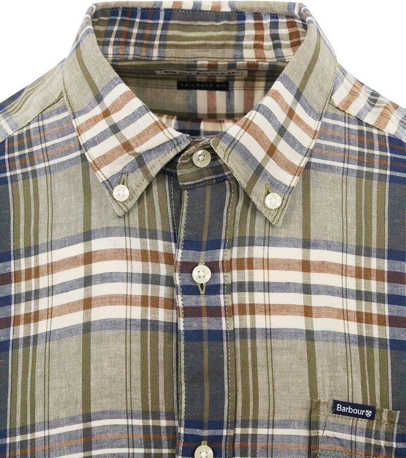 Barbour Groen Geruite Overhemd Groen Heren - Foto 3