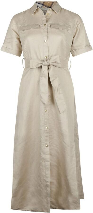 Barbour Lange Jurk Margaret Ecru