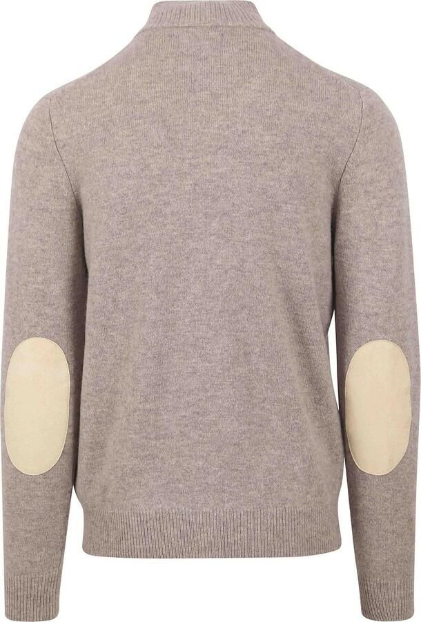 BARBOUR Heren Truien & Vesten Essential Patch Half Zip Knitted Jumper Beige - Foto 7