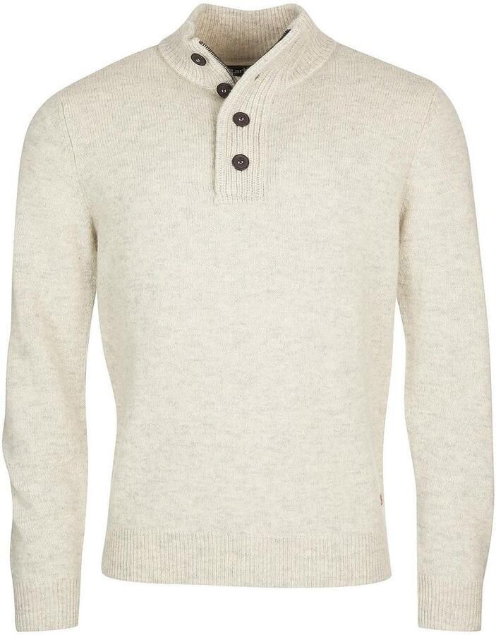 Barbour Grijze trui met opstaande kraag Beige Heren