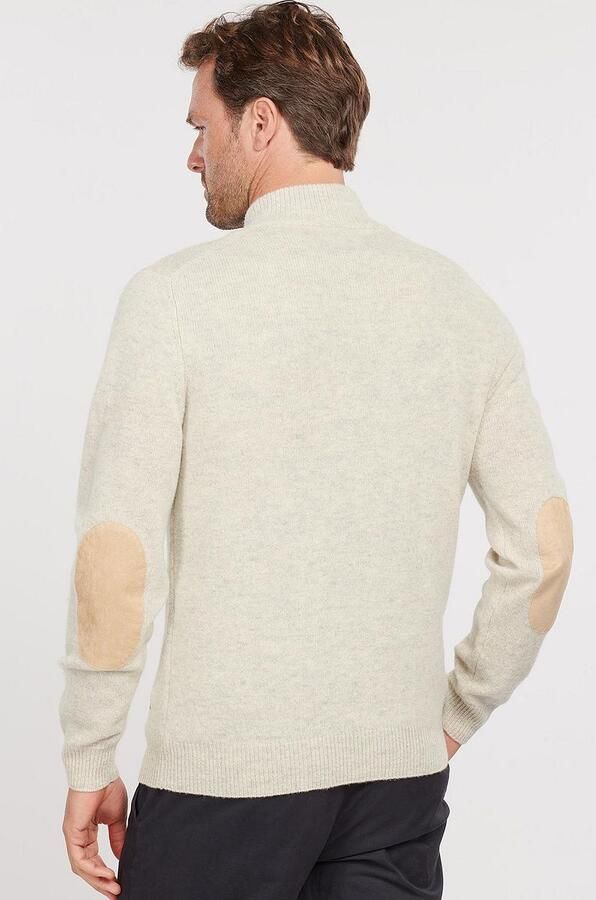 Barbour Grijze trui met opstaande kraag Beige Heren - Foto 3