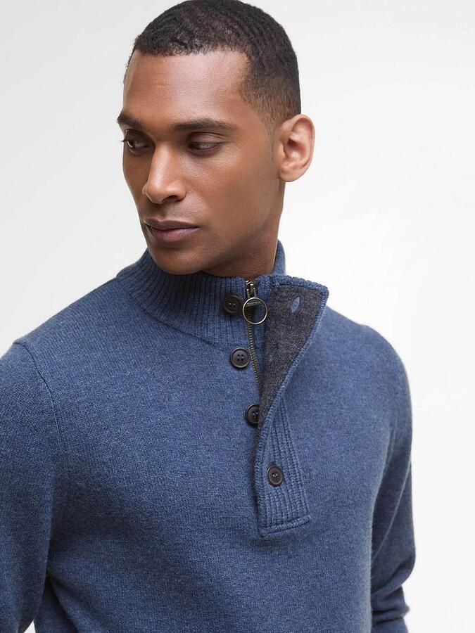 Barbour Mocker Trui Wol Indigo - Foto 2