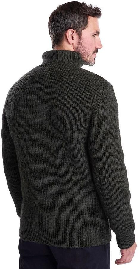 BARBOUR Heren Truien & Vesten New Tyne Half Zip Knitted Jumper Donkergroen - Foto 8