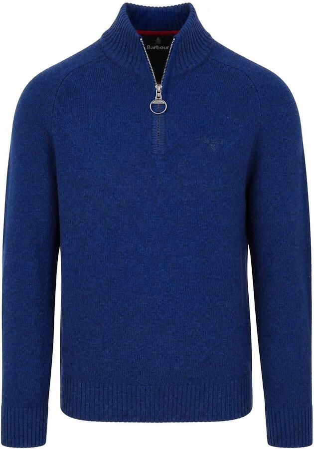 Barbour Newtown Half Zip Trui Wol Ink Blue