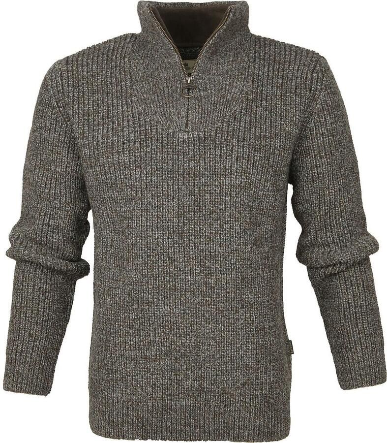BARBOUR Heren Truien & Vesten New Tyne Half Zip Knitted Jumper Donkergrijs - Foto 4