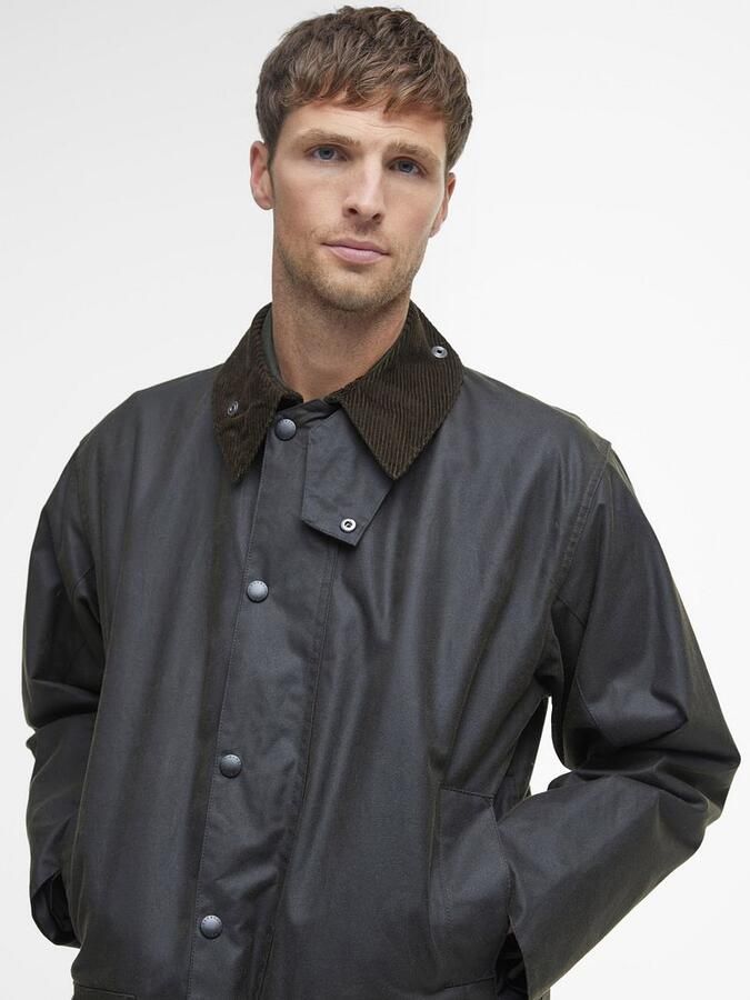 Barbour Northumbria Wax Jas Groen - Foto 2