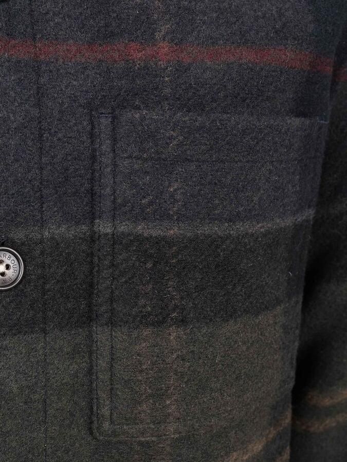 Barbour Onderhemd Overshirt Woodlane Brushed Tartan Groen
