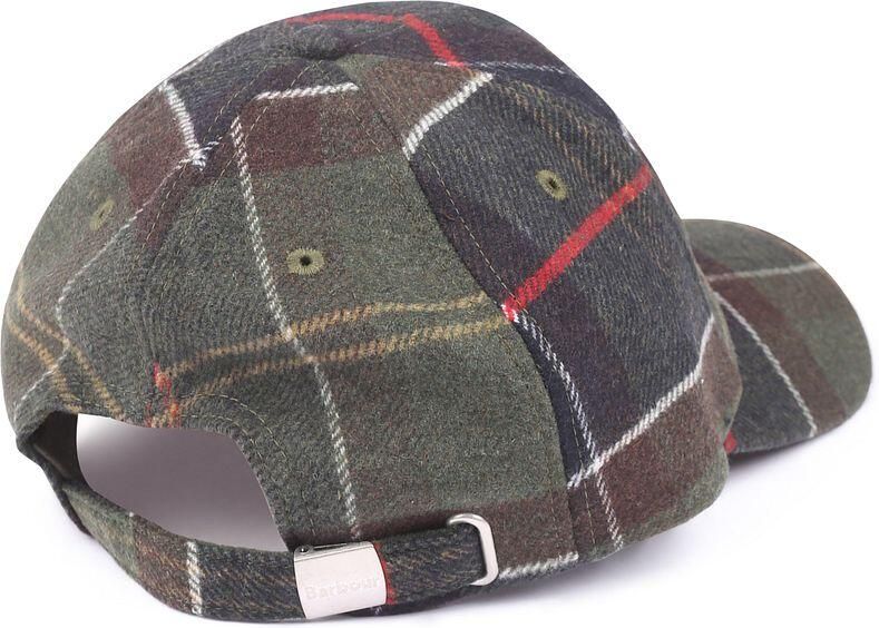 Barbour Tartan sportpet met gebogen klep Green Heren - Foto 2