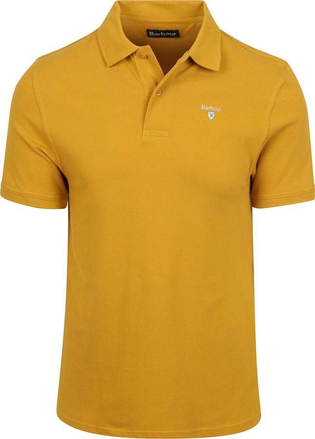 Barbour Pique Polo Ochre Geel