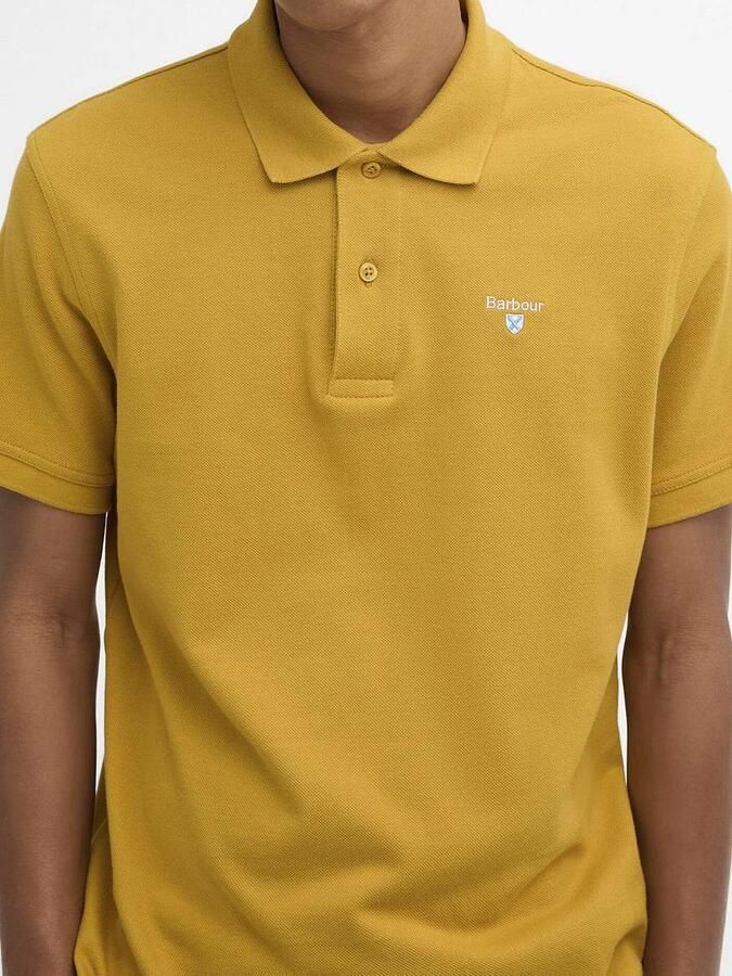 Barbour Pique Polo Ochre Geel - Foto 2