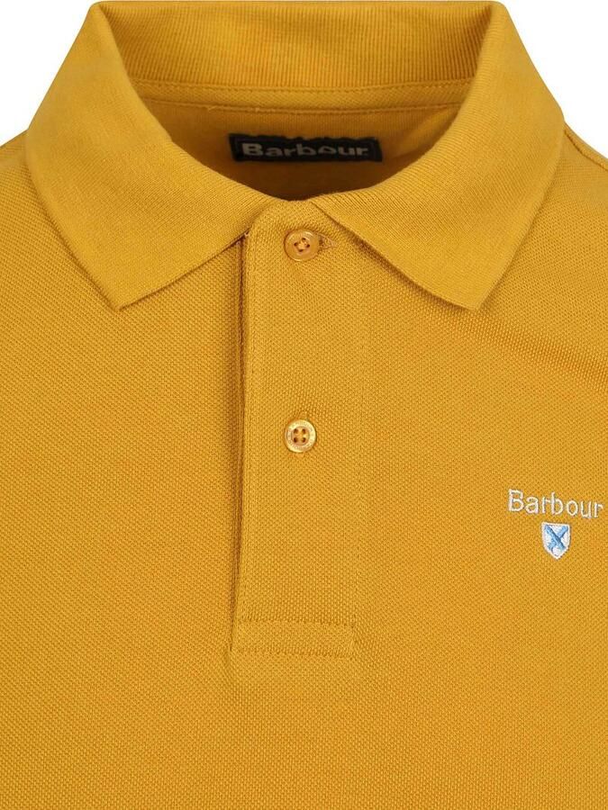 Barbour Pique Polo Ochre Geel - Foto 4